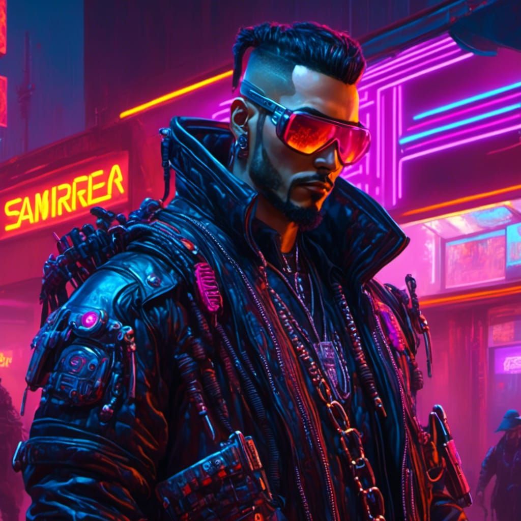Cyberpunk <lora:Cyberpunk Char Desgn:1.0> Cover 4