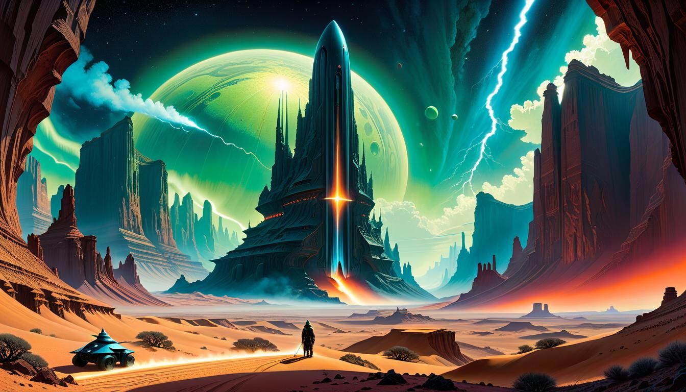 Desert Canyon on Alien World