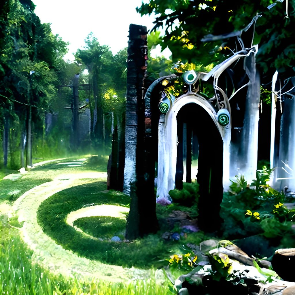 Evolved Circle Labyrinth Forest Portal