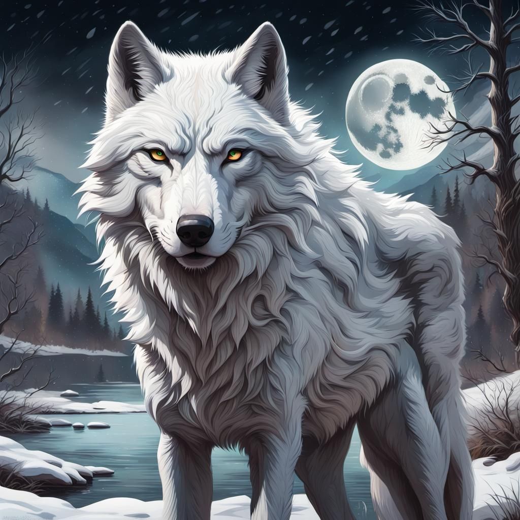 White Wolf - AI Generated Artwork - NightCafe Creator