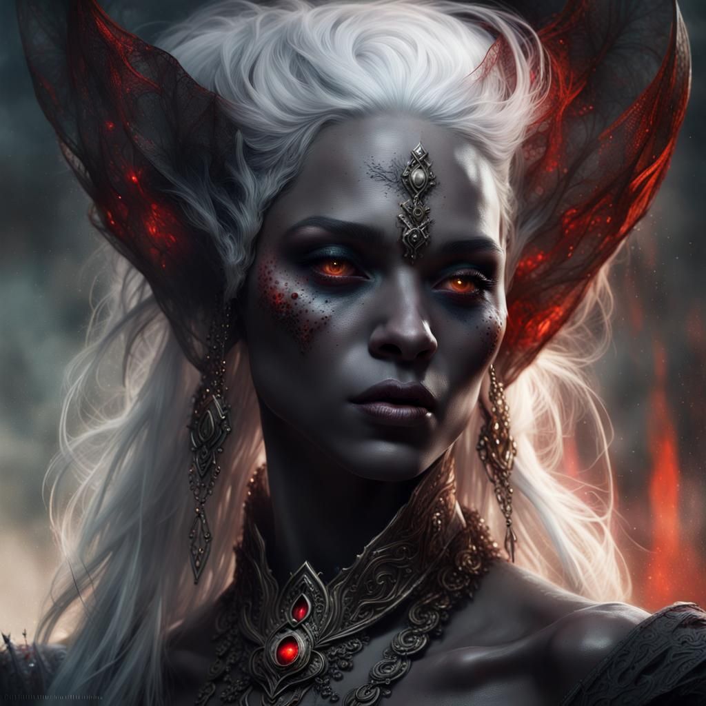 Queen Of The Dark Elves - Ai Generated Artwork - Nightcafe Creator