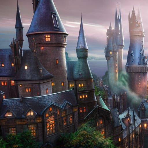 Hogwarts - AI Generated Artwork - NightCafe Creator