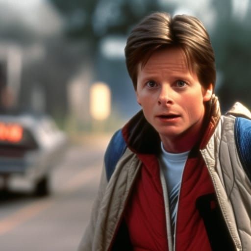 100 Michael J. Fox as Marty Mcfly - AI Generated Artwork - NightCafe ...