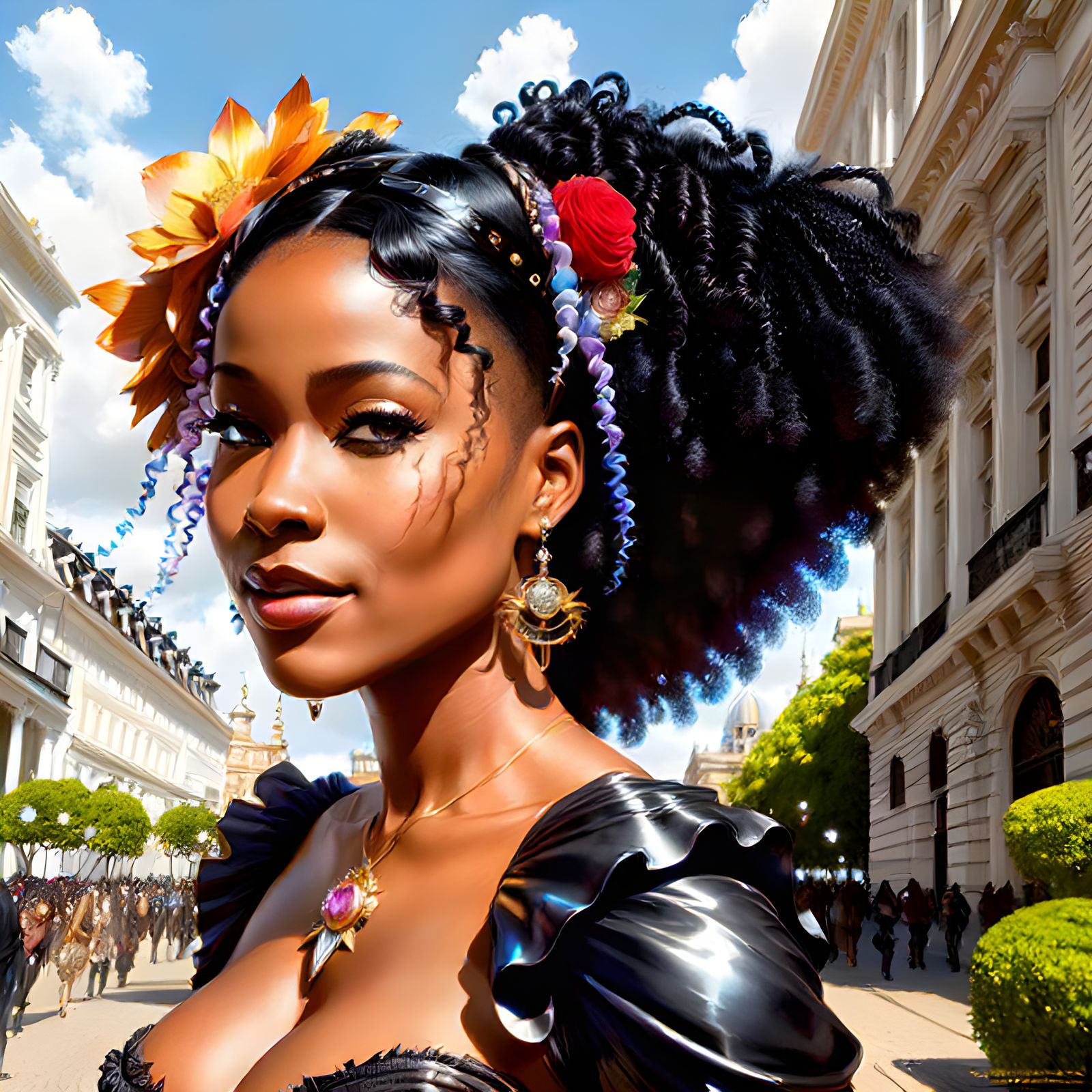 Gorgeous Black Woman Ai Generated Artwork Nightcafe Creator