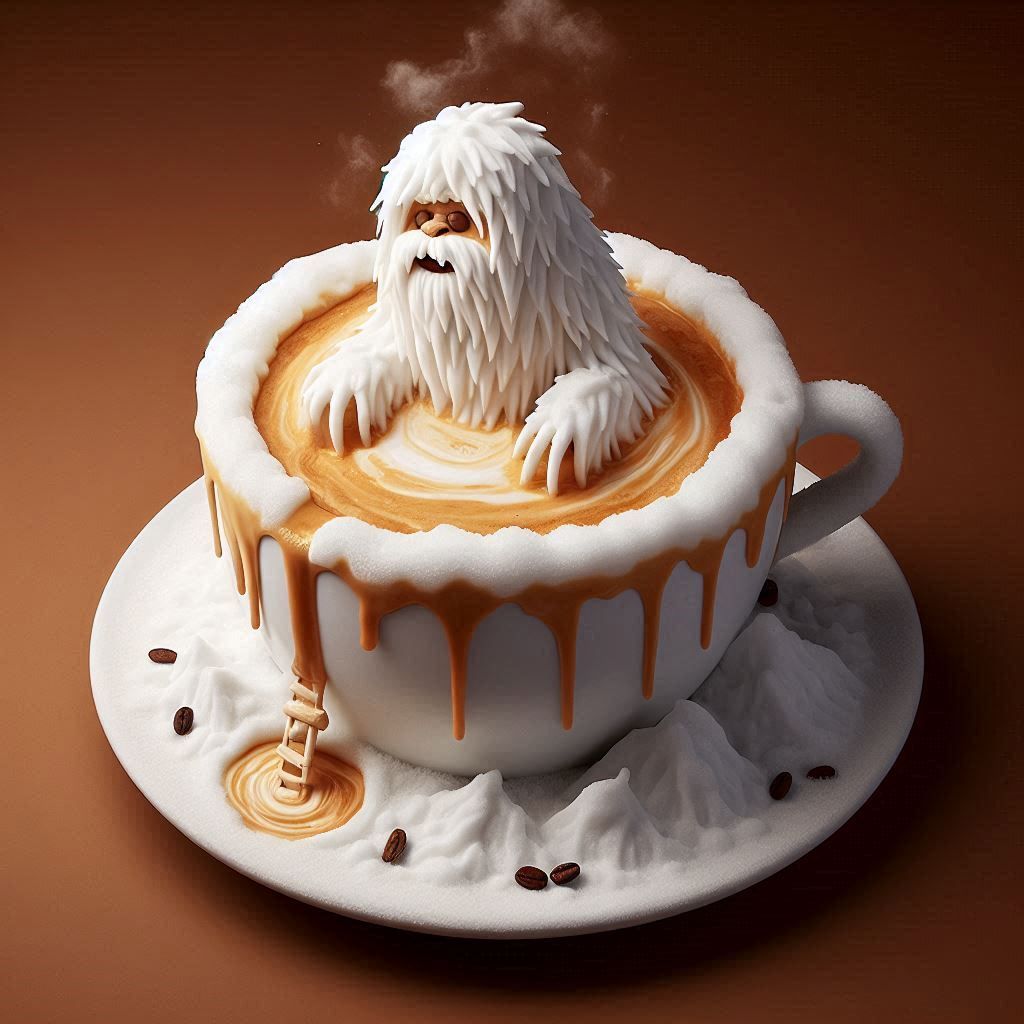 Latte Art - Yeti