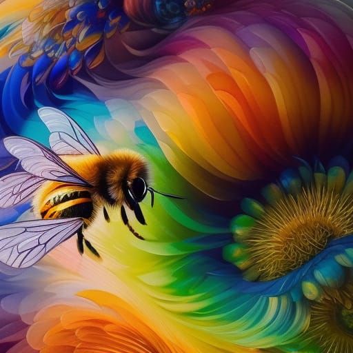 The dream of bees - AI Generated Artwork - NightCafe Creator