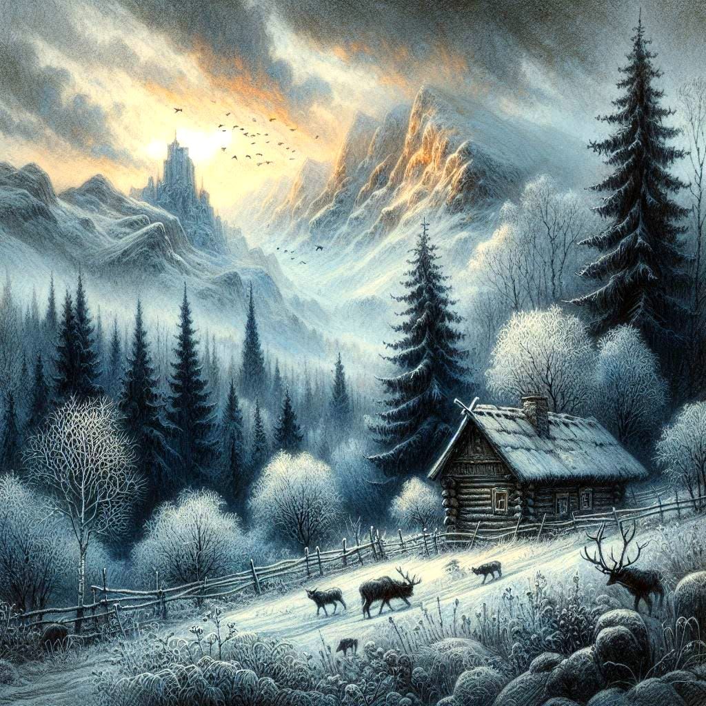 Winter Graze  by @Rebekah I Knight