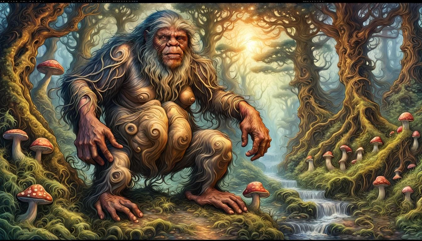 Sasquatch and the mushroom people; Comic Book; by Josephine ...