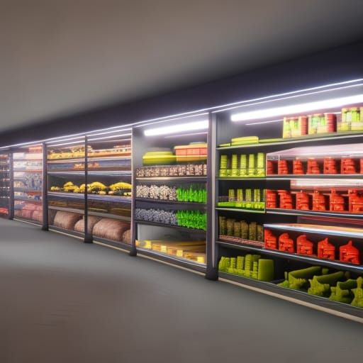 Animal Supermarket with animals