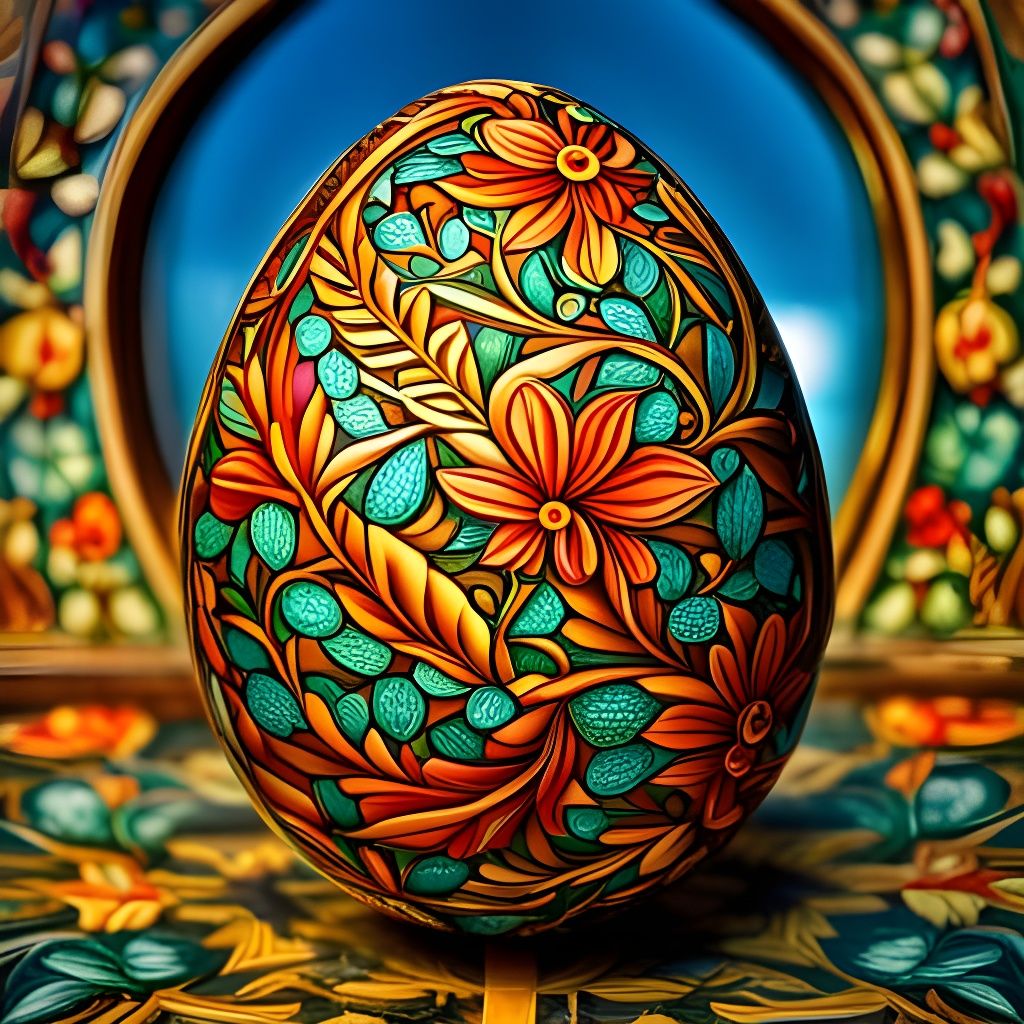 Flower Easter Egg  by @Coding Teacher Muc