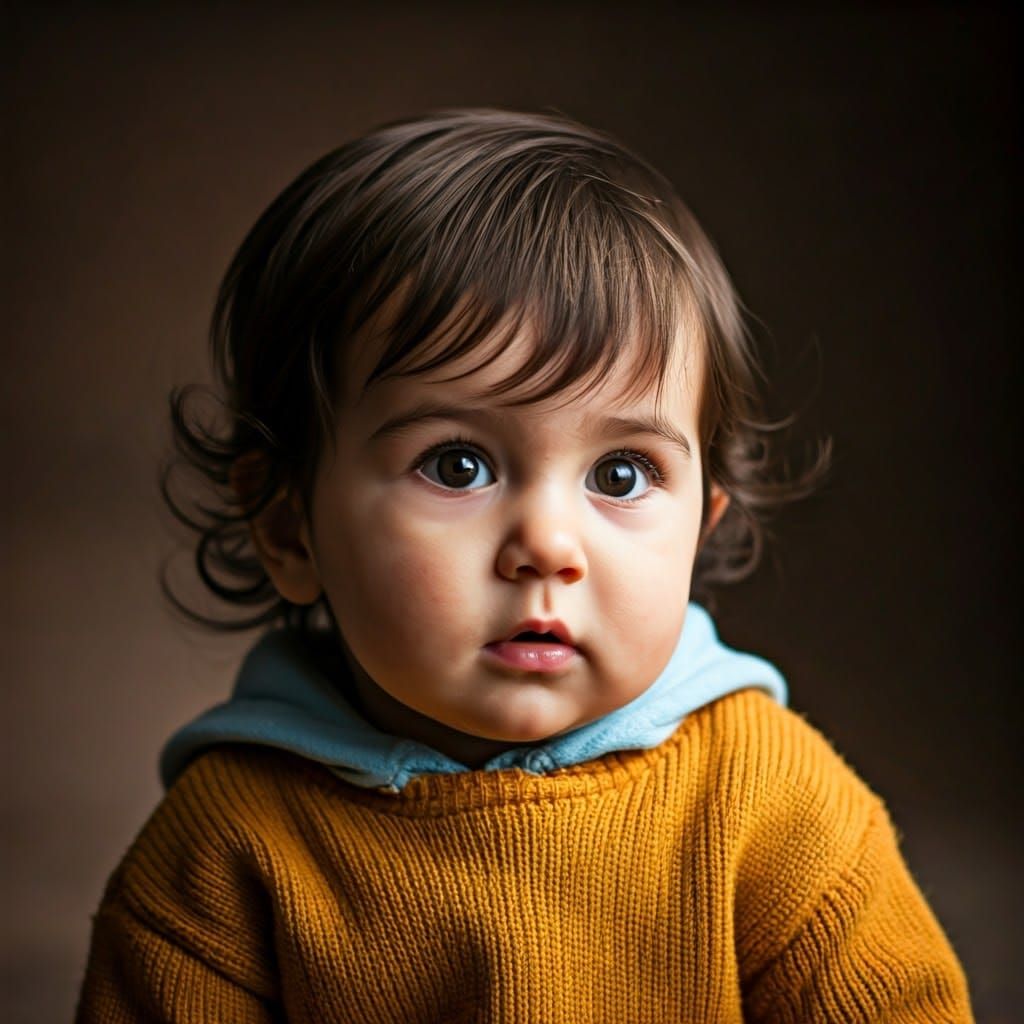 Warm and Intimate Portrait of a Young Girl
