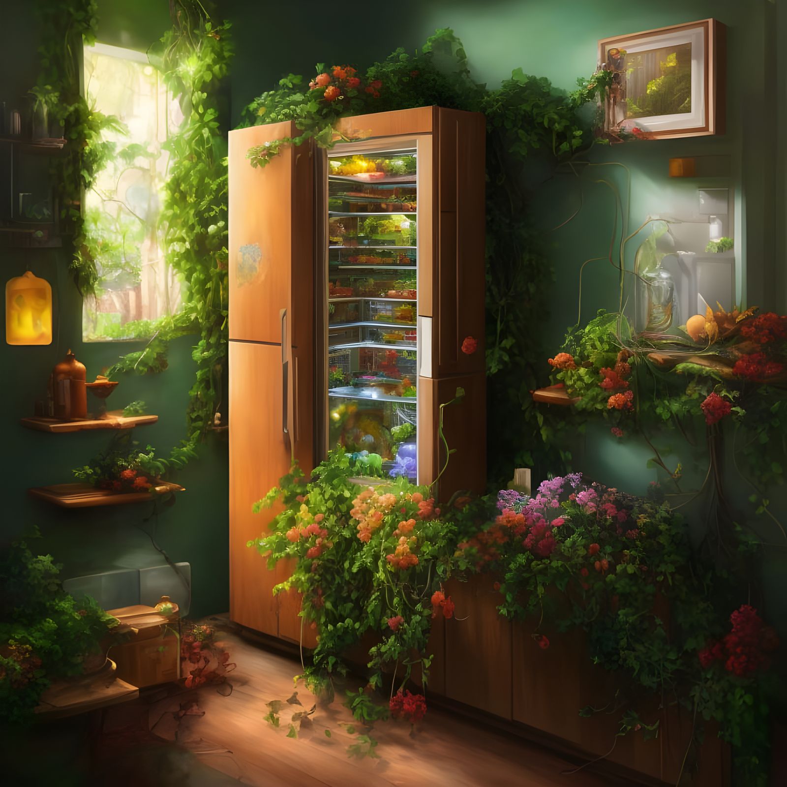 Biopunk Fridge  by @Fibek