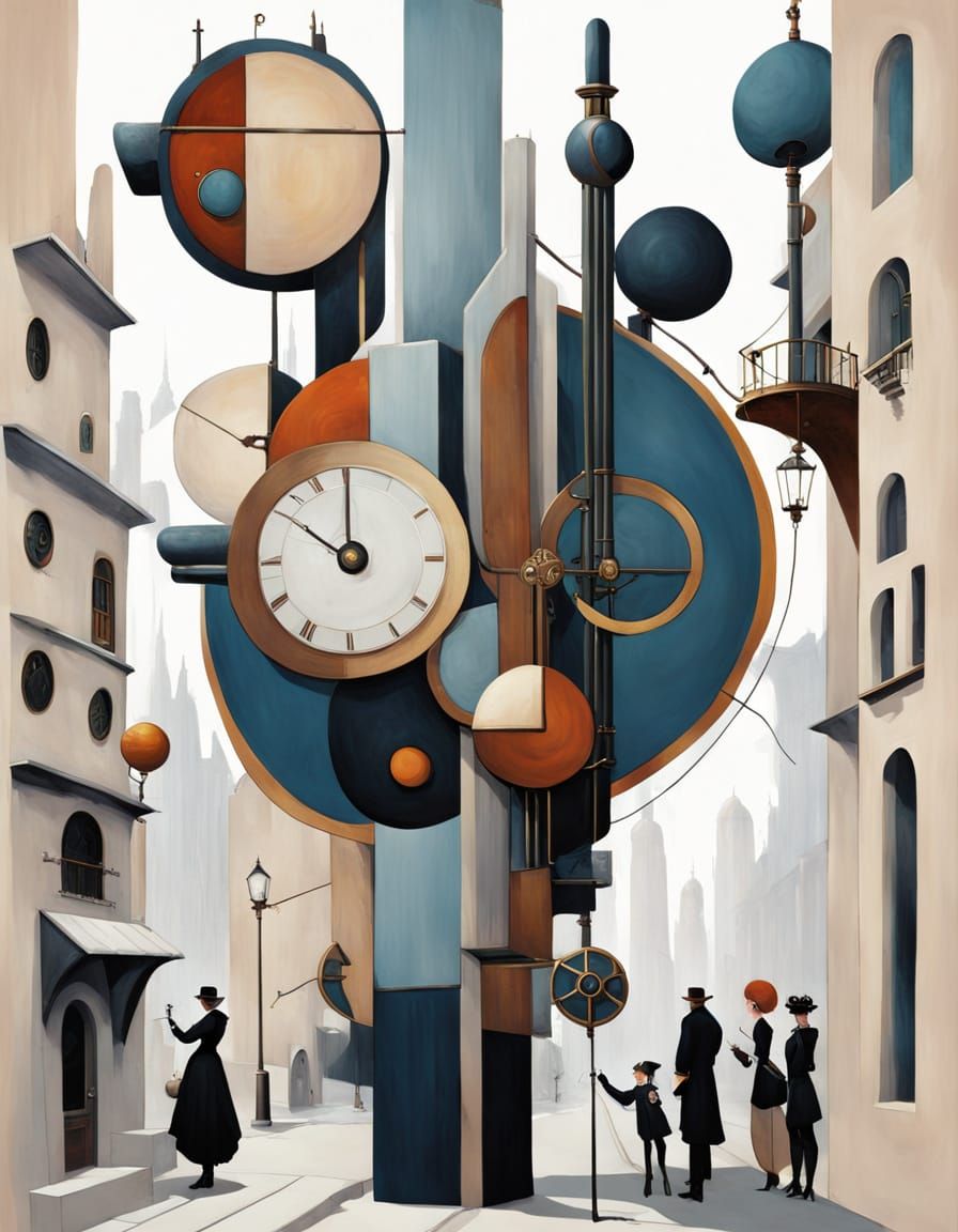 Avant-garde clock prototype