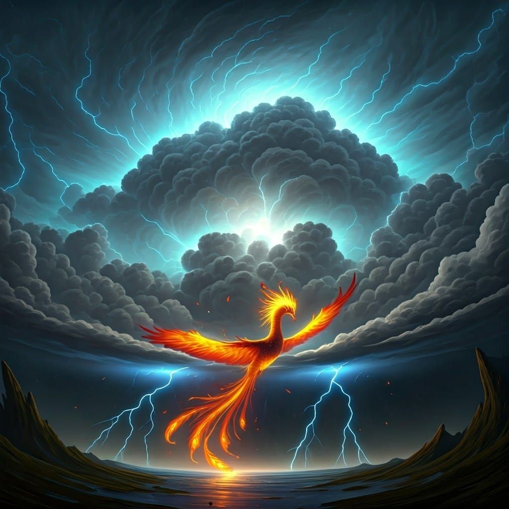 Phoenix Emerges from Colossal Storm Cloud