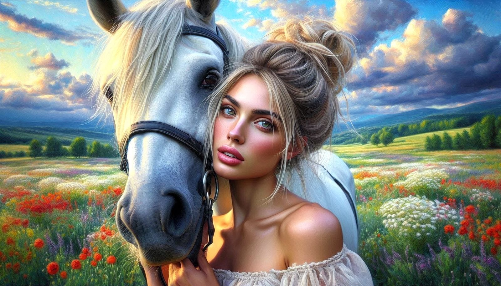 Woman and her horse