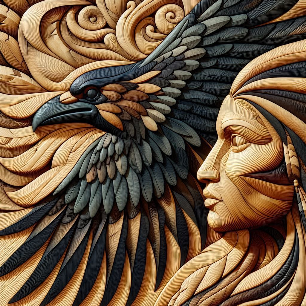 Native American & Raven