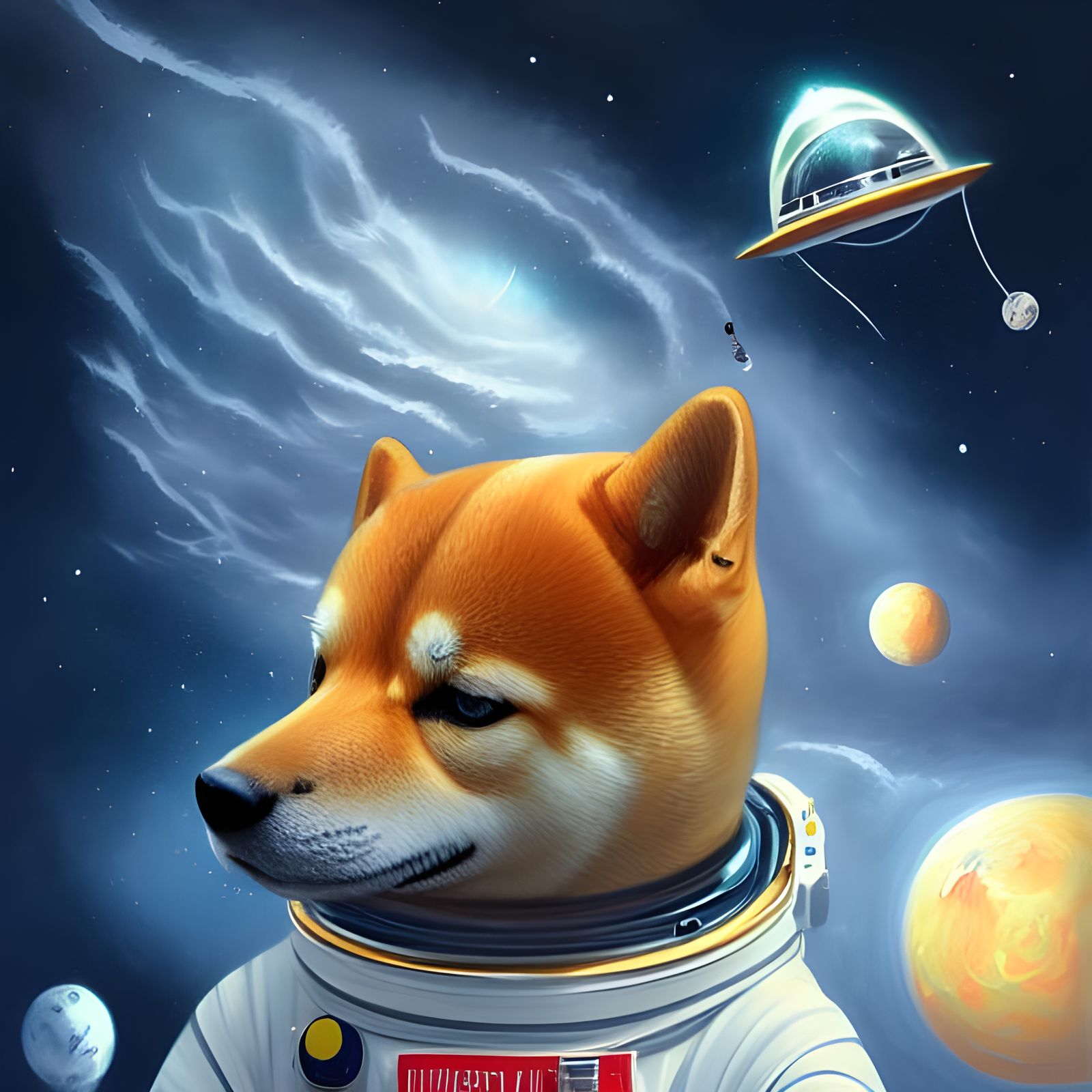 Shiba Inu Astronaut - AI Generated Artwork - NightCafe Creator