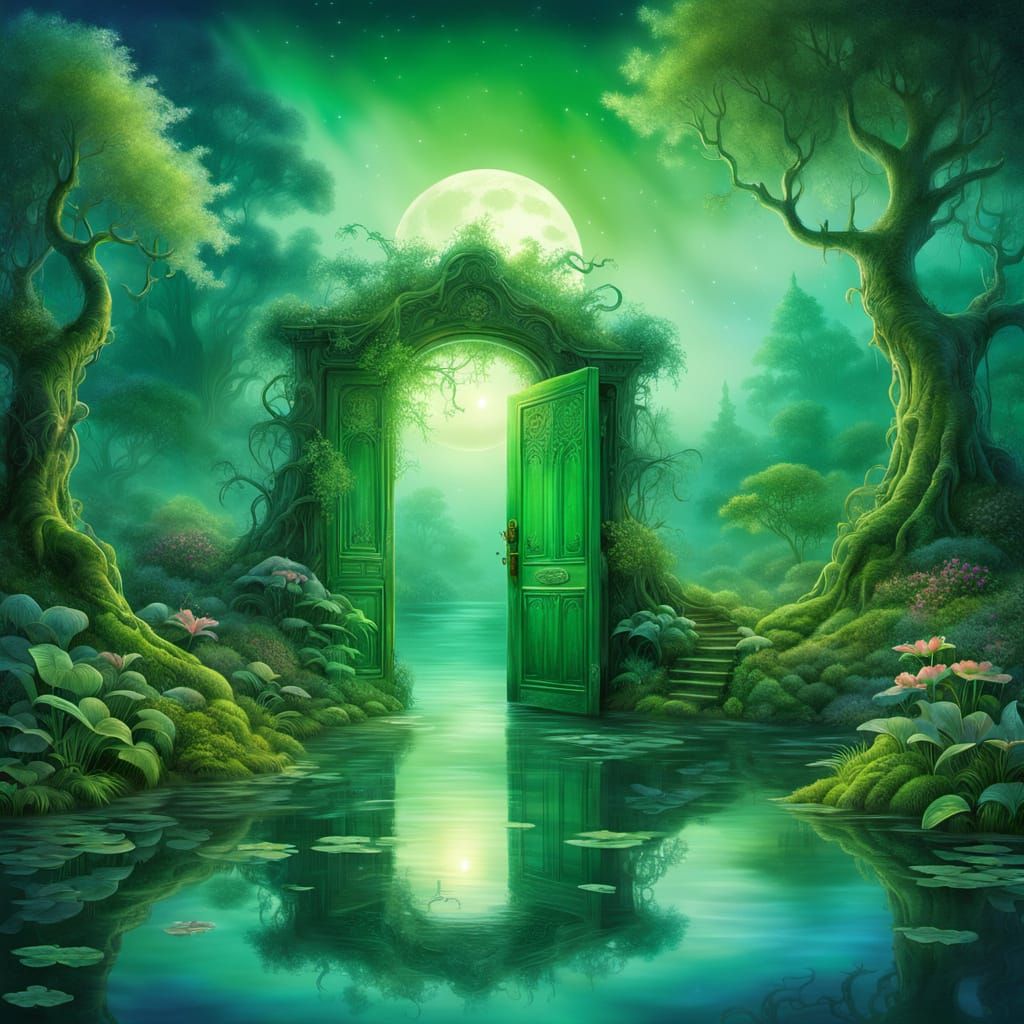 ethereal door scene  by @M_450