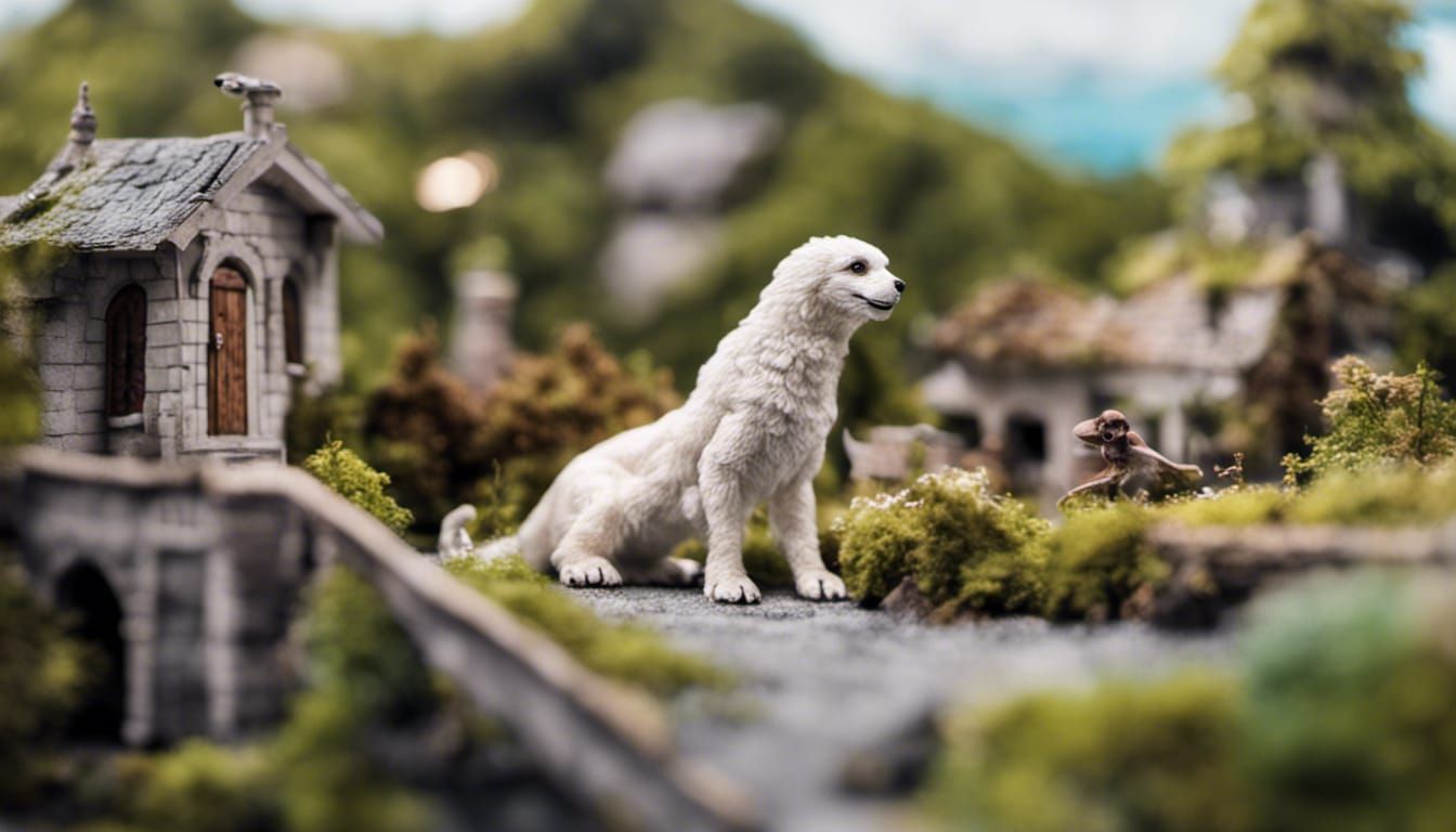 miniature wunderland, tilt shift photography, Falcor from th...