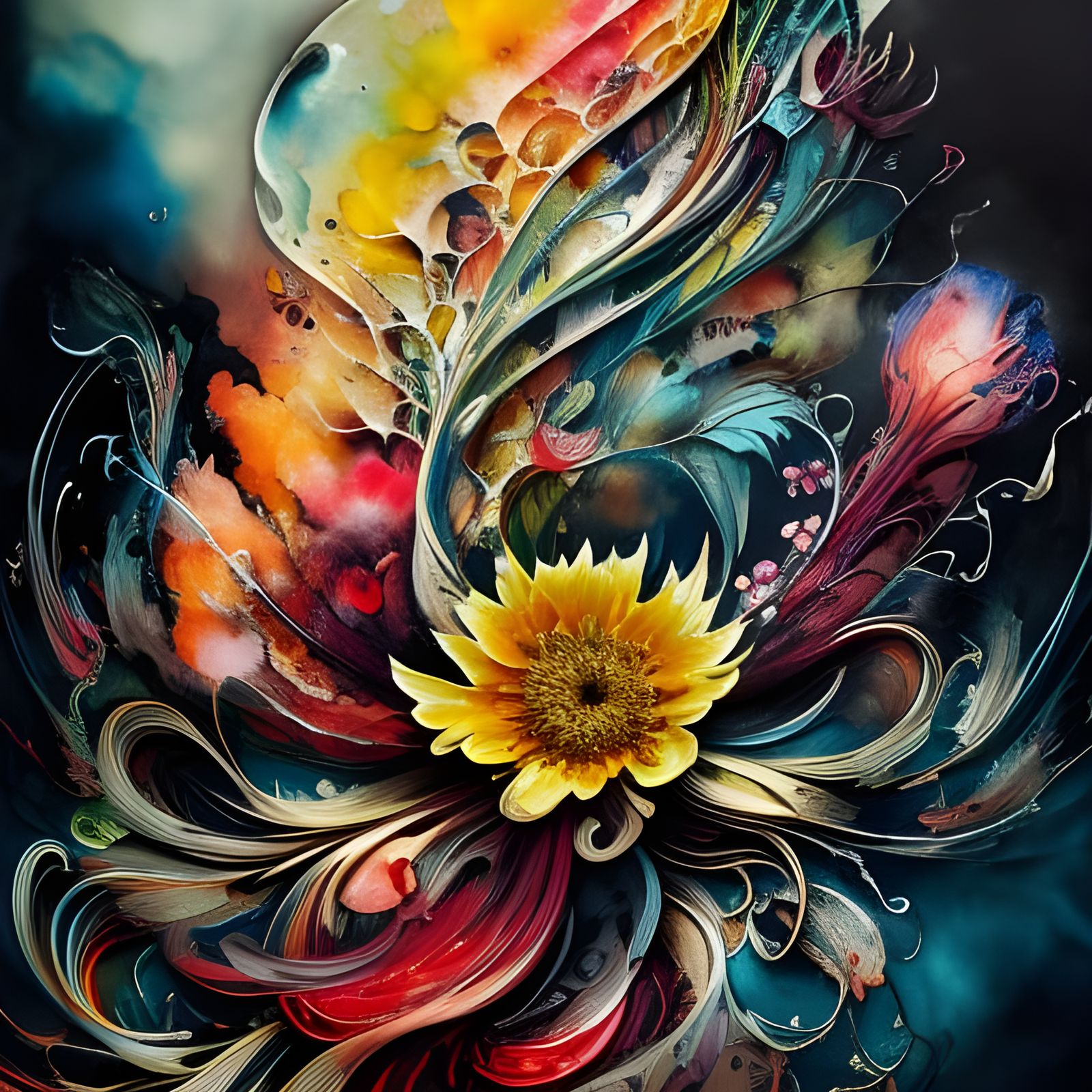 Flower Power: Surrealism in Full Bloom  by @Rokett