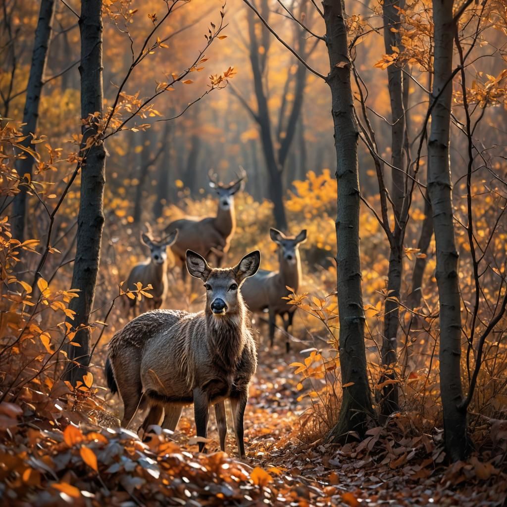 Stunning Wildlife in Autumn Wonderland