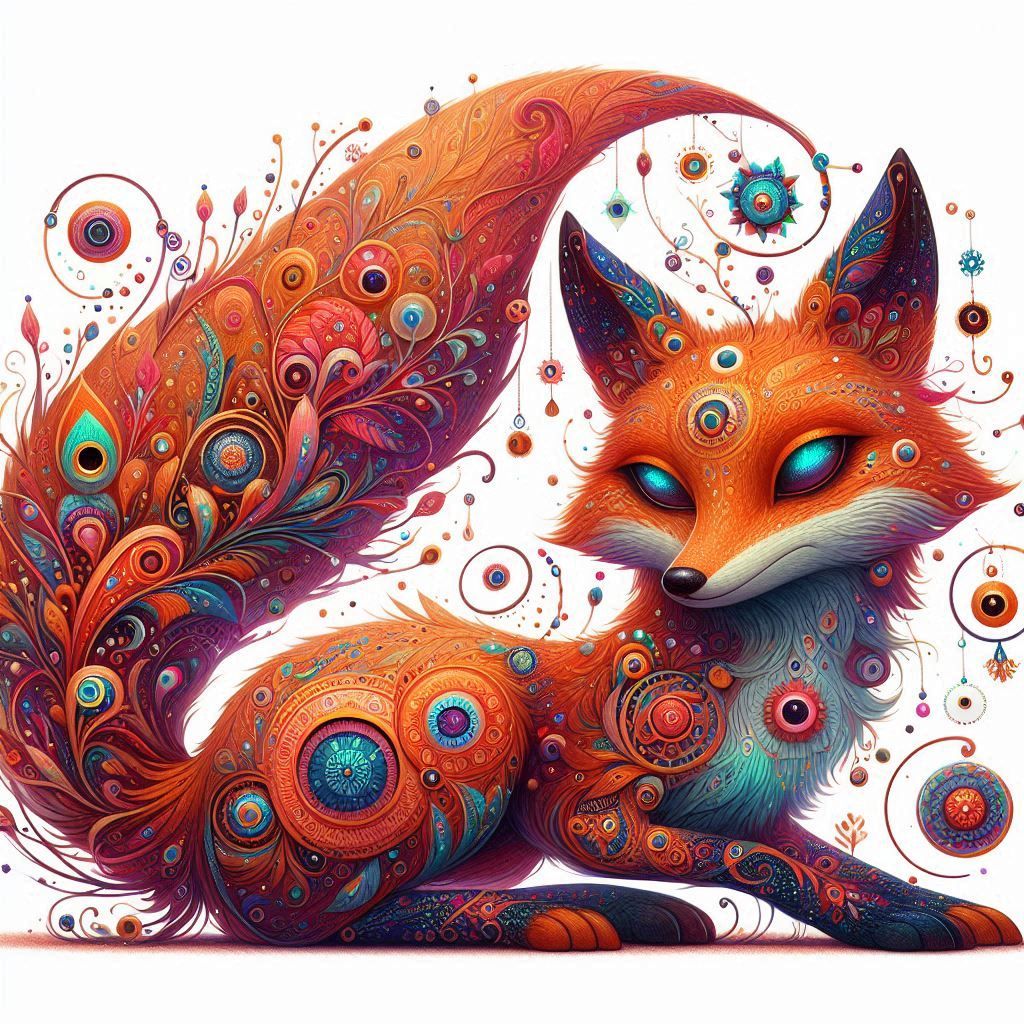 Playful fox