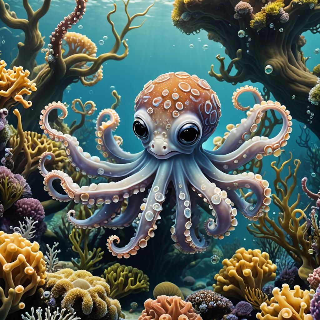 Octavia the Octopus   by @BorderingBedlam