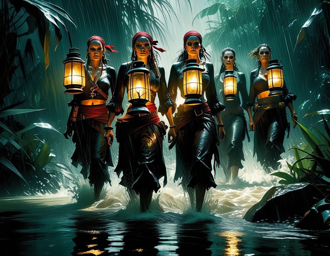Following Will-o-Wisps in lanterns