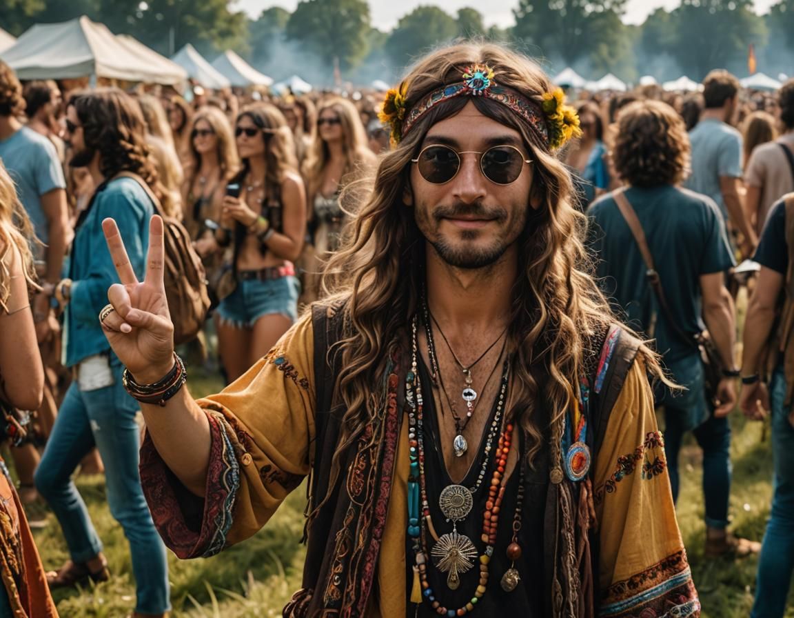 Hippie at Woodstock