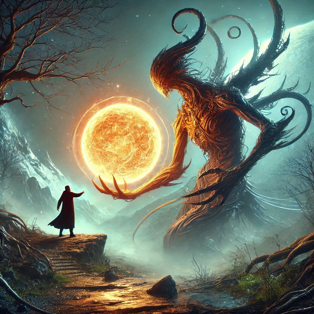 tree man found the orb.