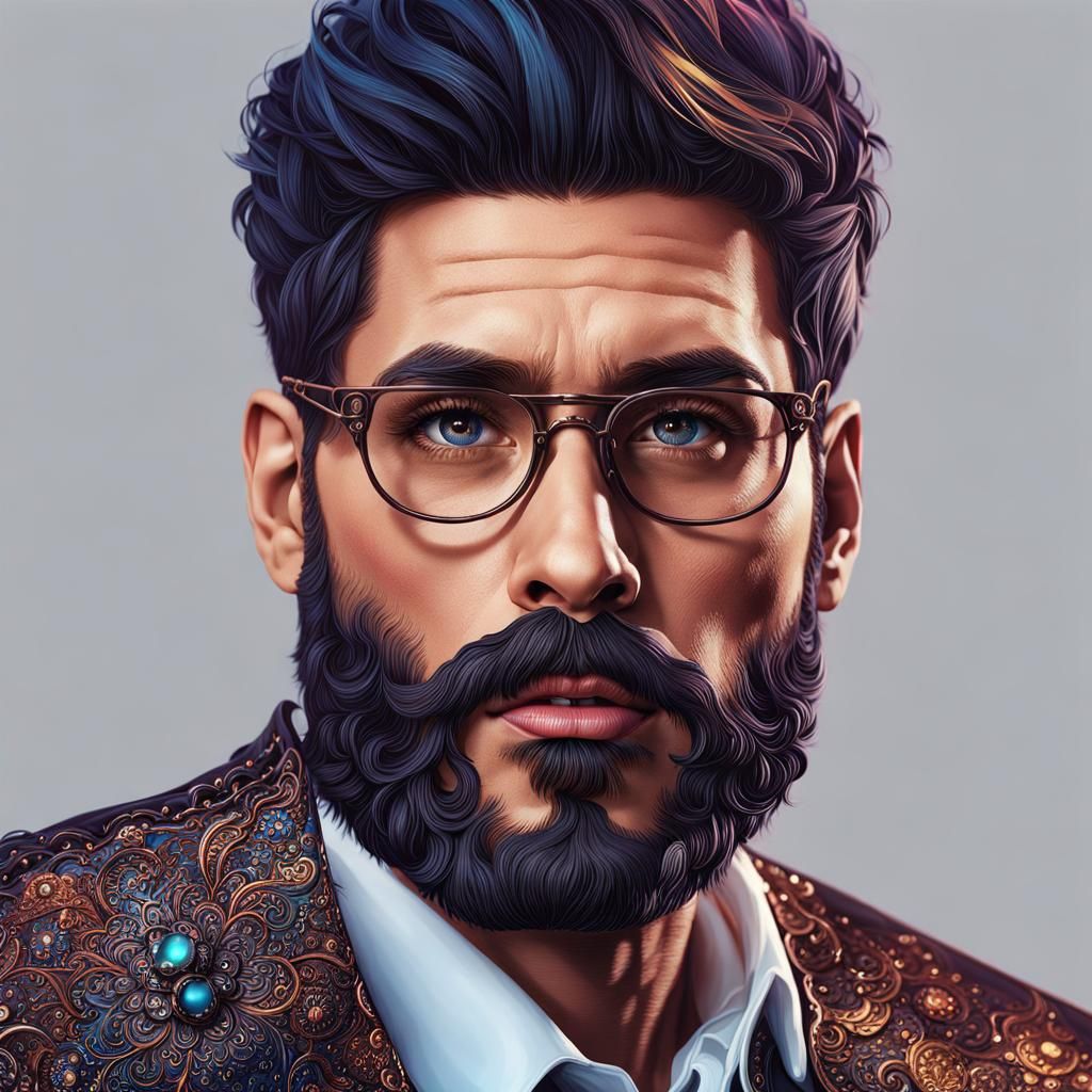 Laughing Spider-Eyed War Butterfly: Detailed Matte Painting