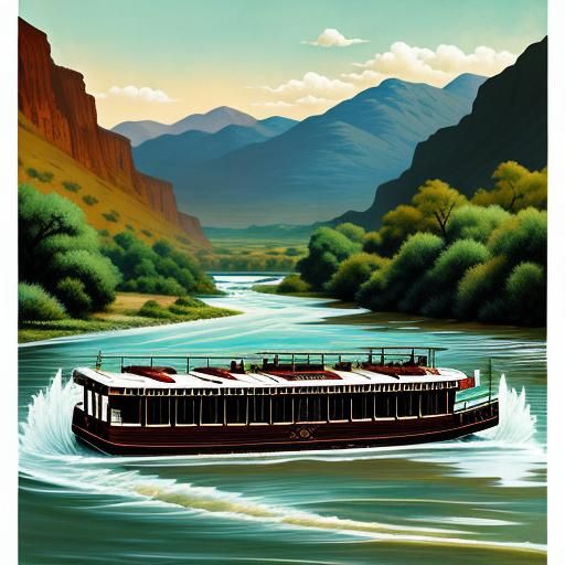 a time gone by, where river travel was a glamorous adventure...