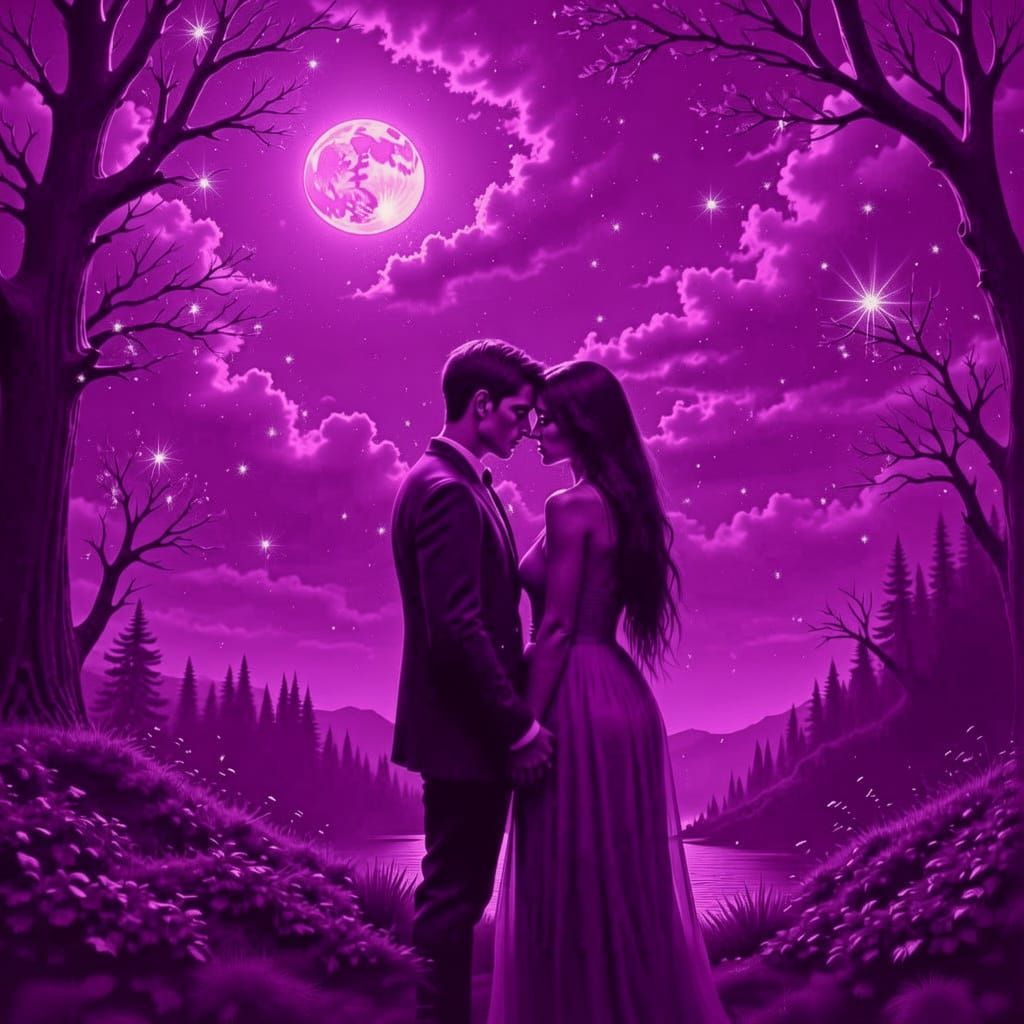 <lora:The DarkBlue of Red:1.0> <lora:Tranquility:1.0> dark navy blue lovers