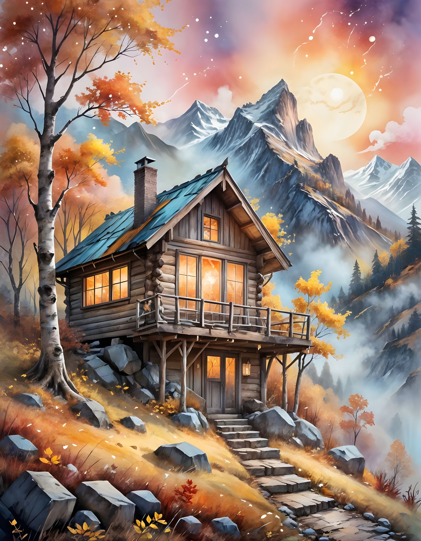 The wooden Cabin  by @Tatti