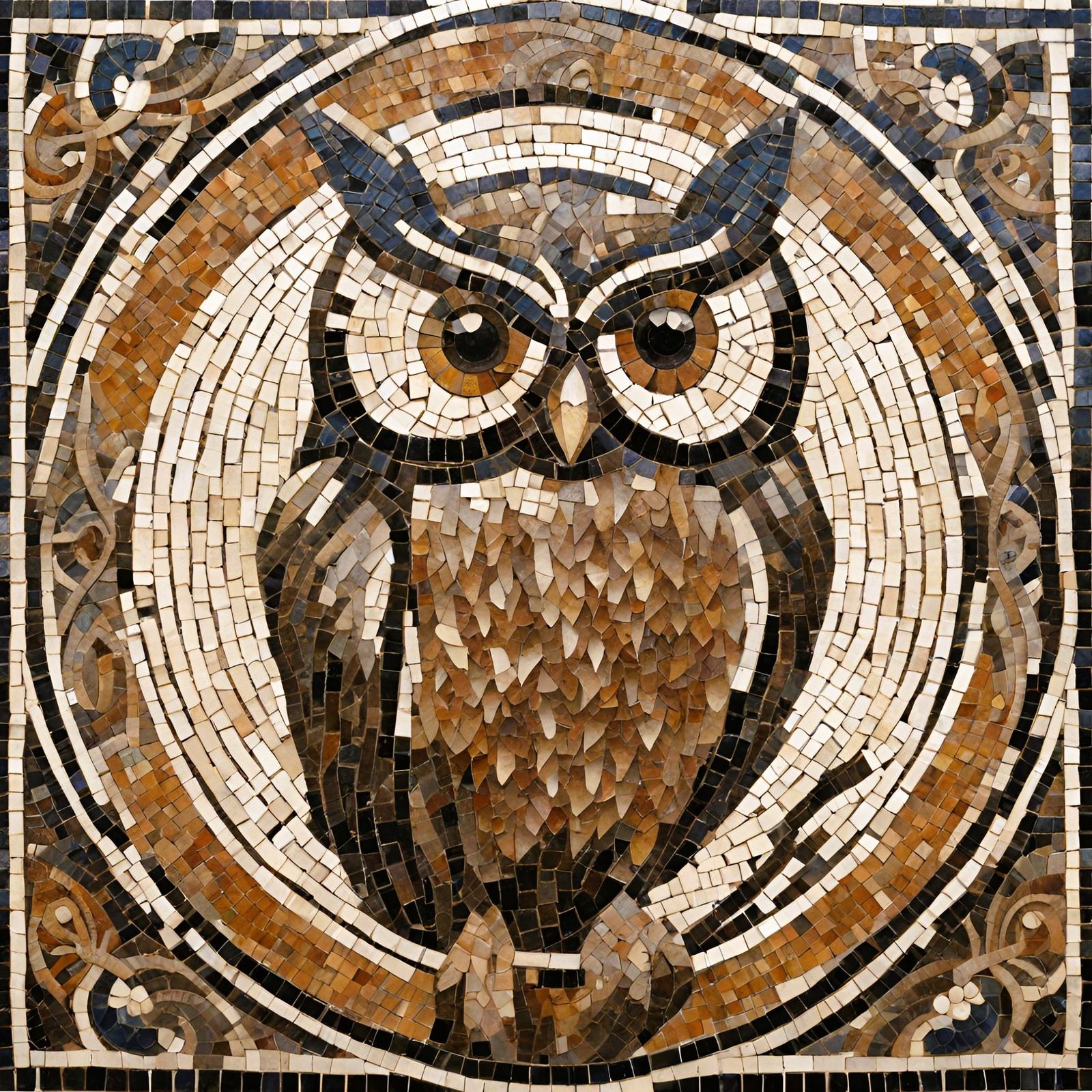 Owl mosaics  by @Magdalena Sz
