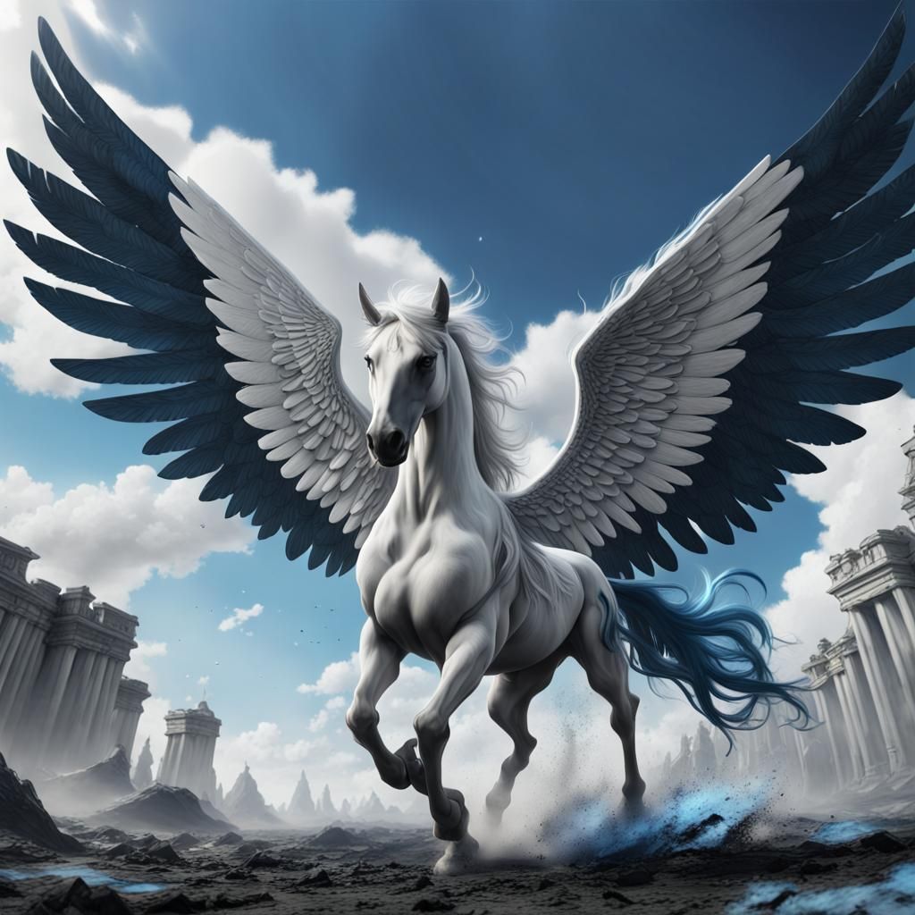 Pegasus - AI Generated Artwork - NightCafe Creator