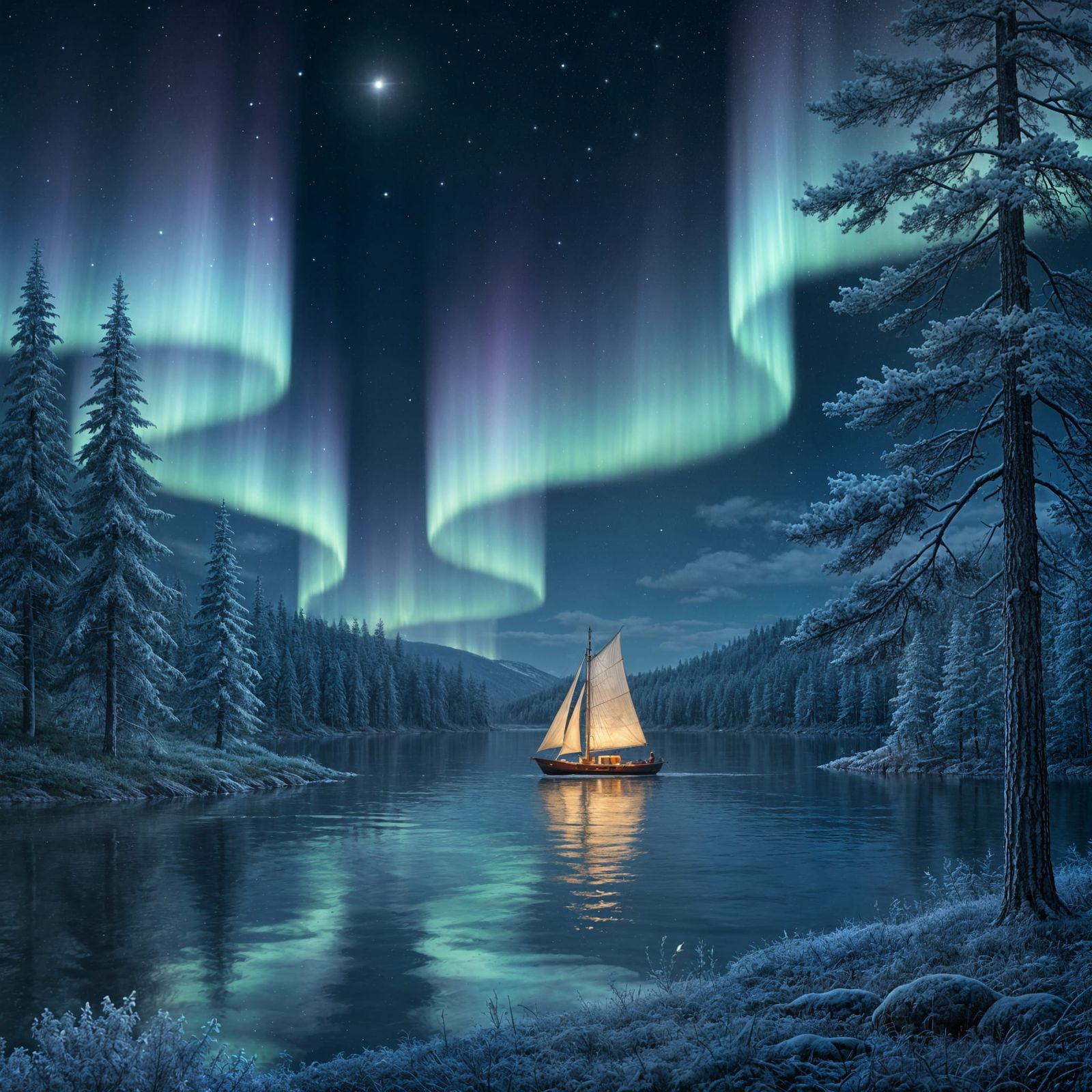 The Dancing Lights  by @Ascensionism