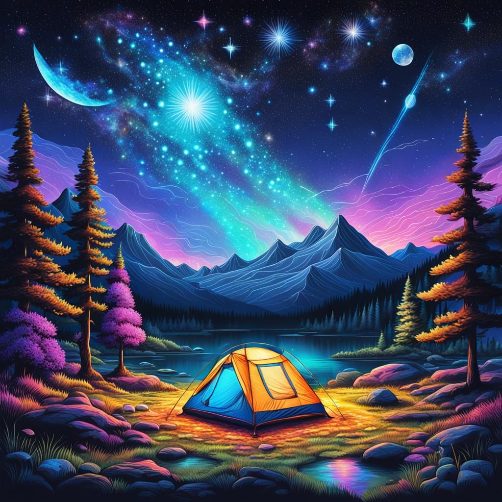 camping under the stars