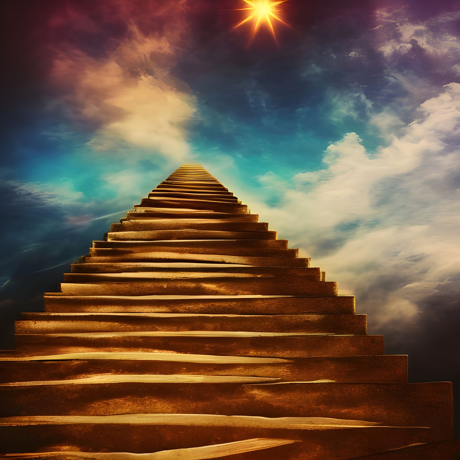 Stairway to heaven - AI Generated Artwork - NightCafe Creator