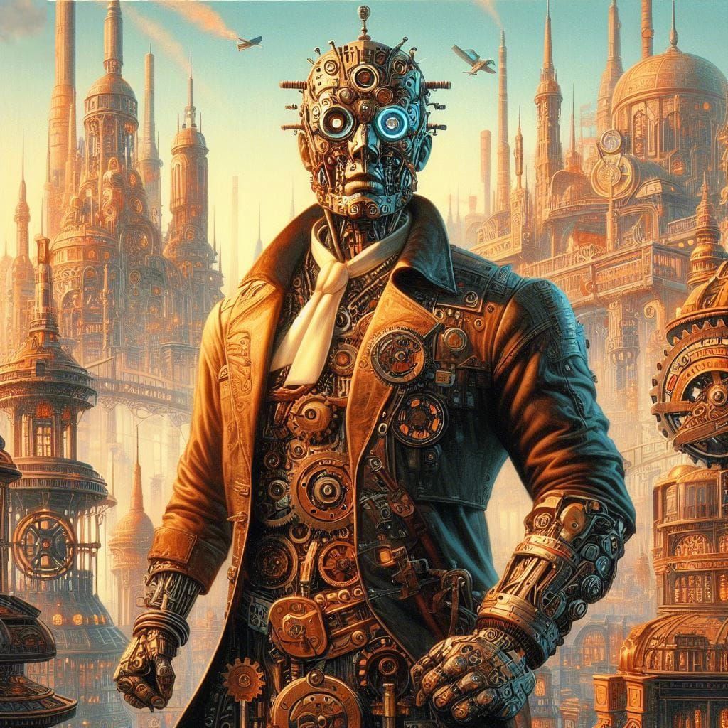 The Clockwork Wanderer - AI Generated Artwork - NightCafe Creator