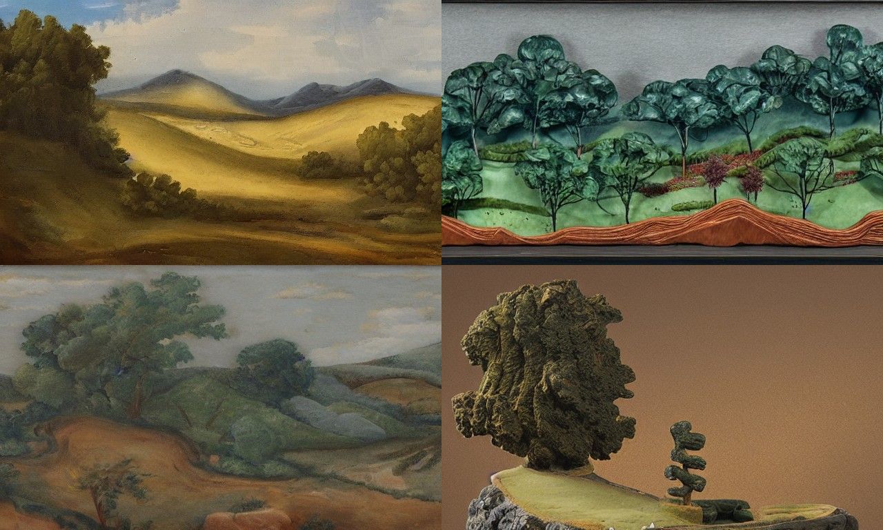 Landscape in the style of New Sculpture