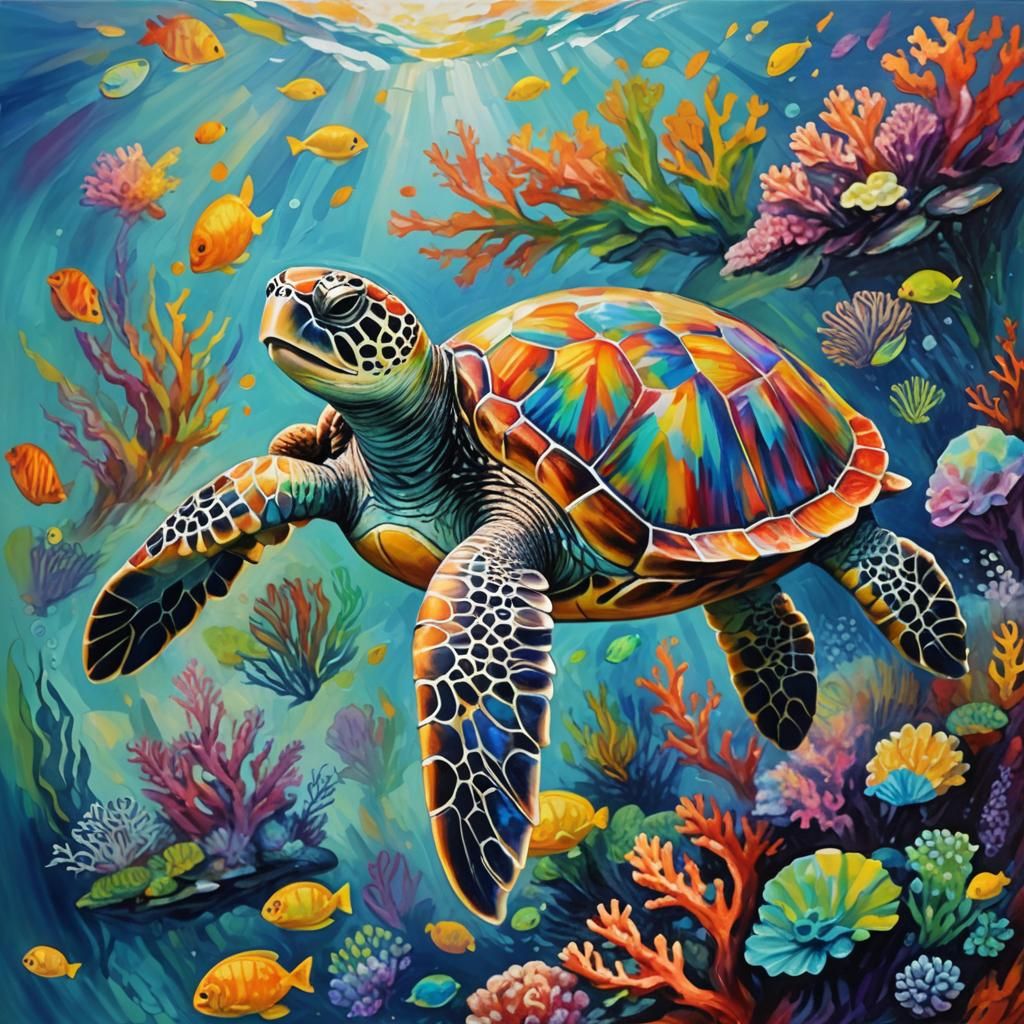 Sea Turtle   by @Scared_Of_The_Dark