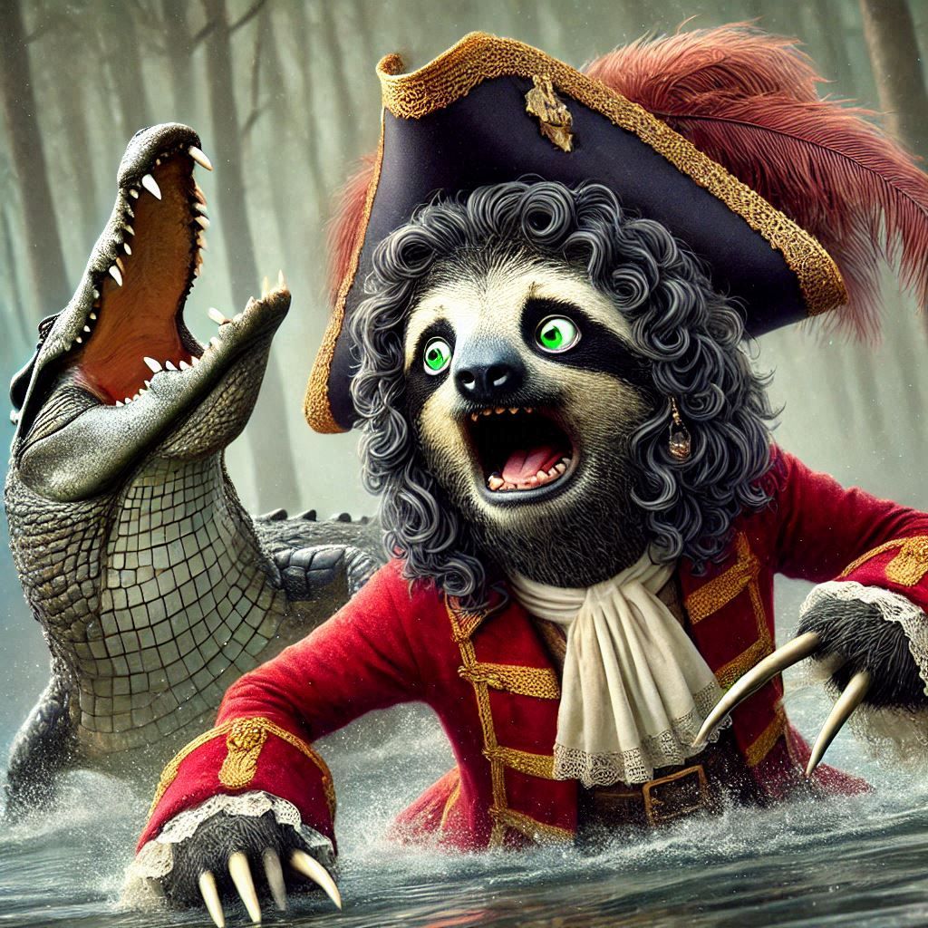 Captain Hooksloth, from “Peter Pan”