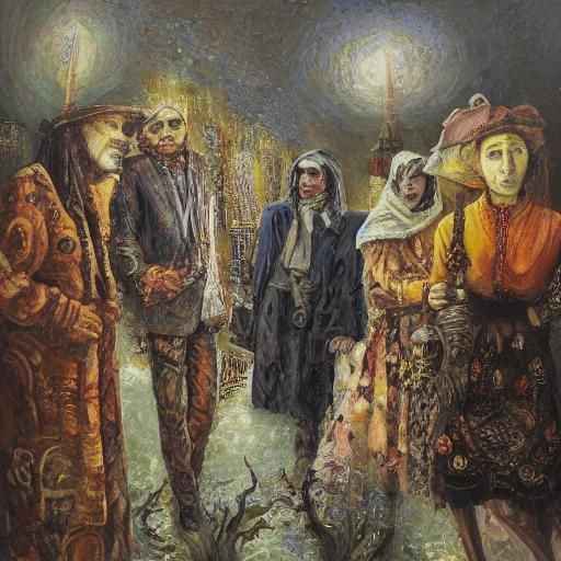 Harmful magical practices in the modern Armenian family 
Masterpiece by Pavel Filonov and Otto Dix