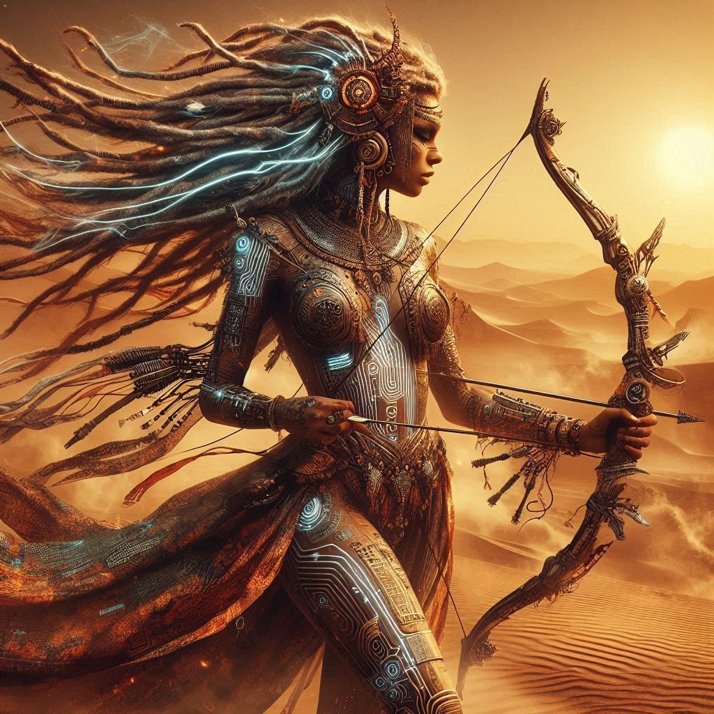 Techno tribal warrior