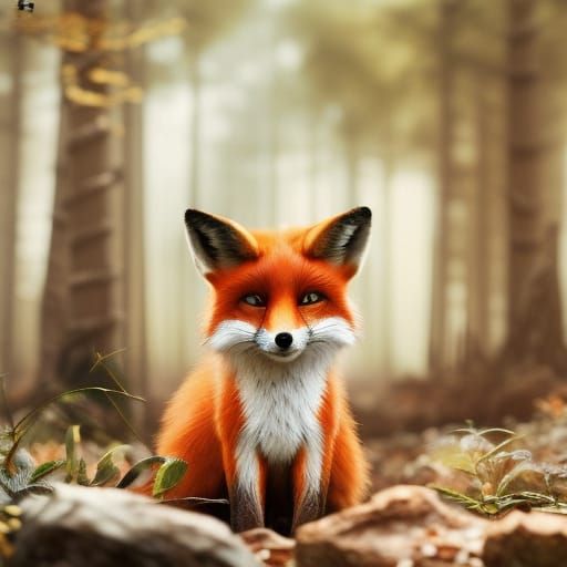 Fox Chilling - AI Generated Artwork - NightCafe Creator