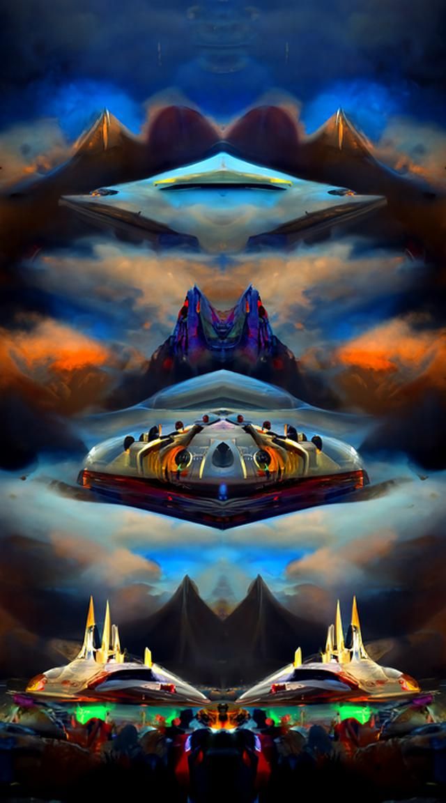 Space Mountain 8k resolution detailed painting HDR oil on ca...