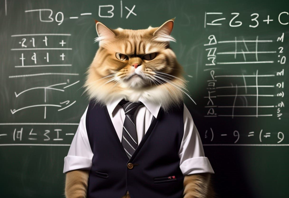 Professor Purrfect  by @LBz