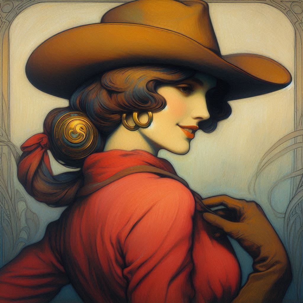 Deco Mucha Cowgirl