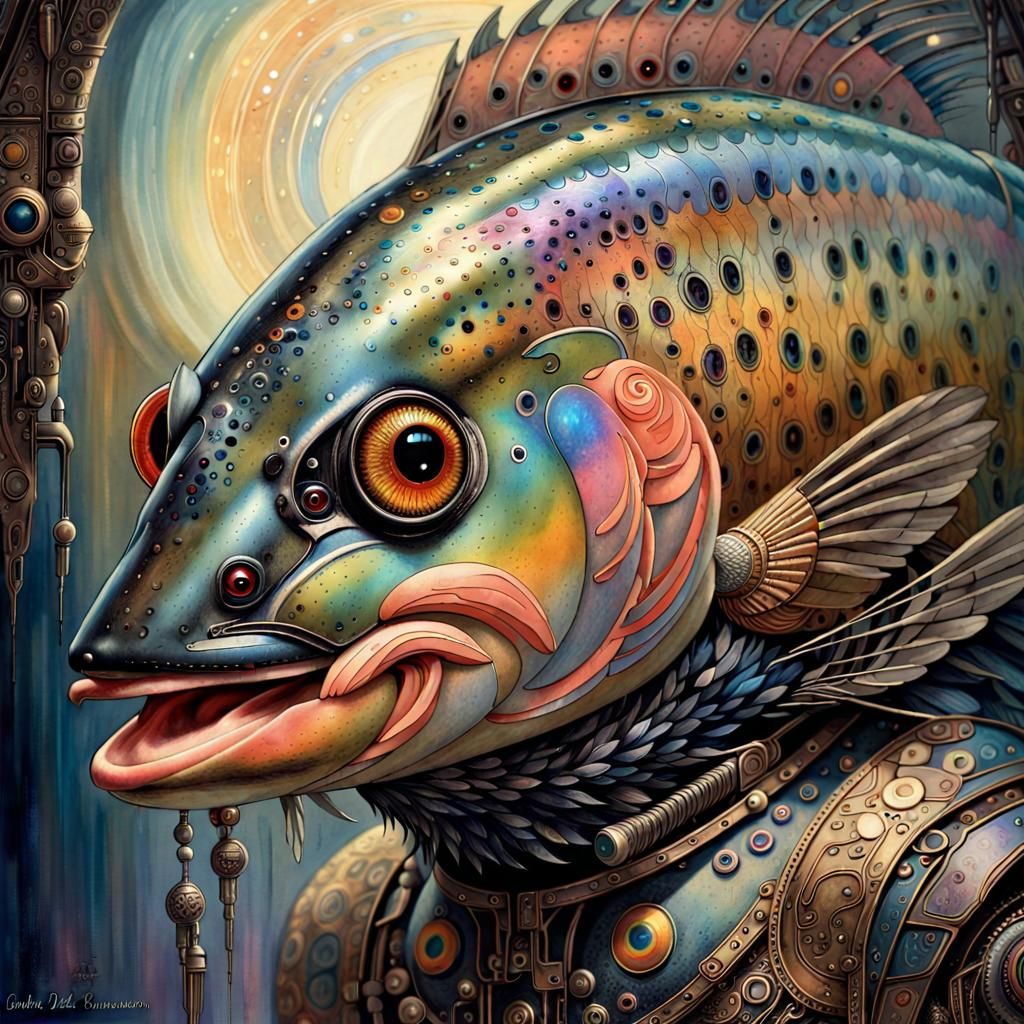 Fish Cyborg - Ai Generated Artwork - Nightcafe Creator